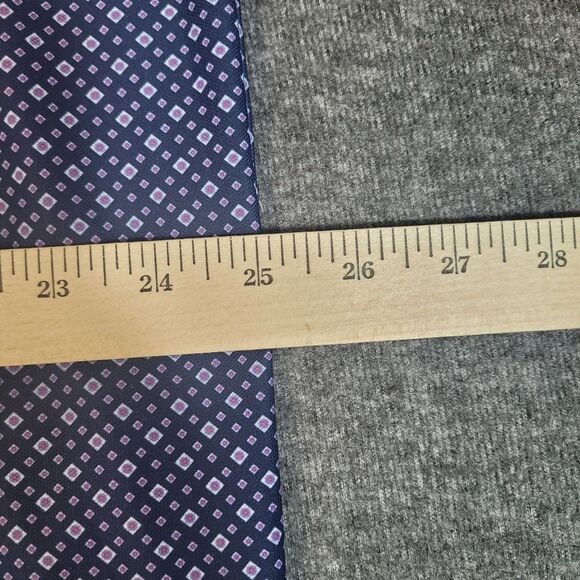 Peter Millar Golf Polo Shirt Mens 2XL Purple Geometric Pattern BlueJack National - Picture 8 of 11